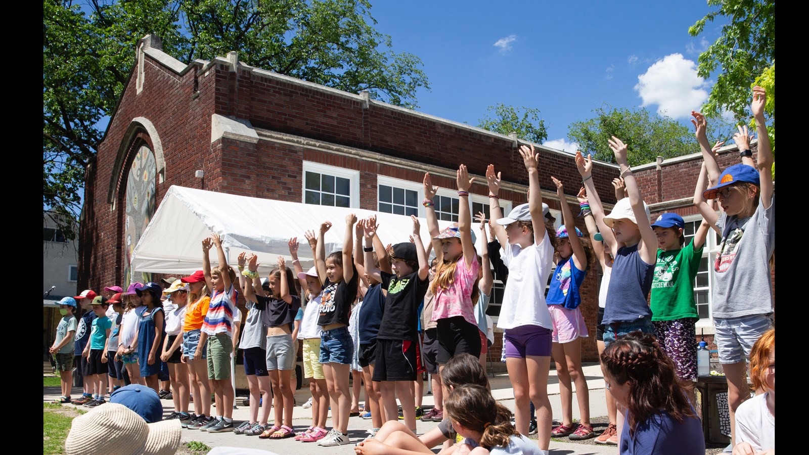 Wolseley students sing "I Am the Earth."